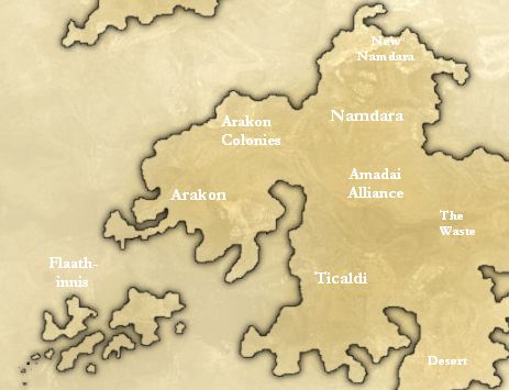 A map of the campaign